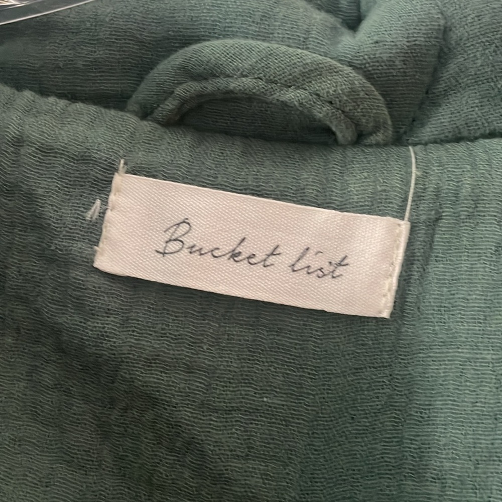 Nwot Bucket List Lined Jacket With Button Snaps. … - image 2